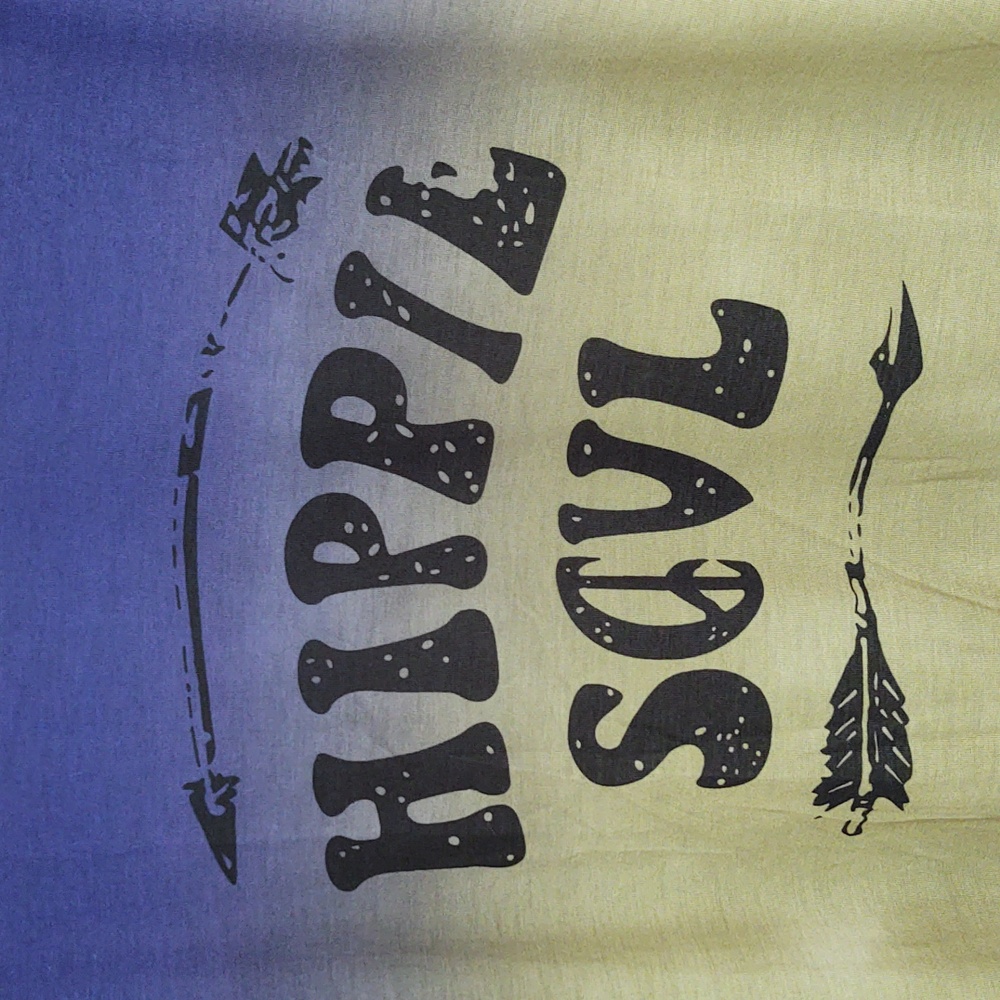 NEW W/O Tags Blue and Tan 'Hippie Soul' Maxi Dress Size XL - Picture 7 of 7